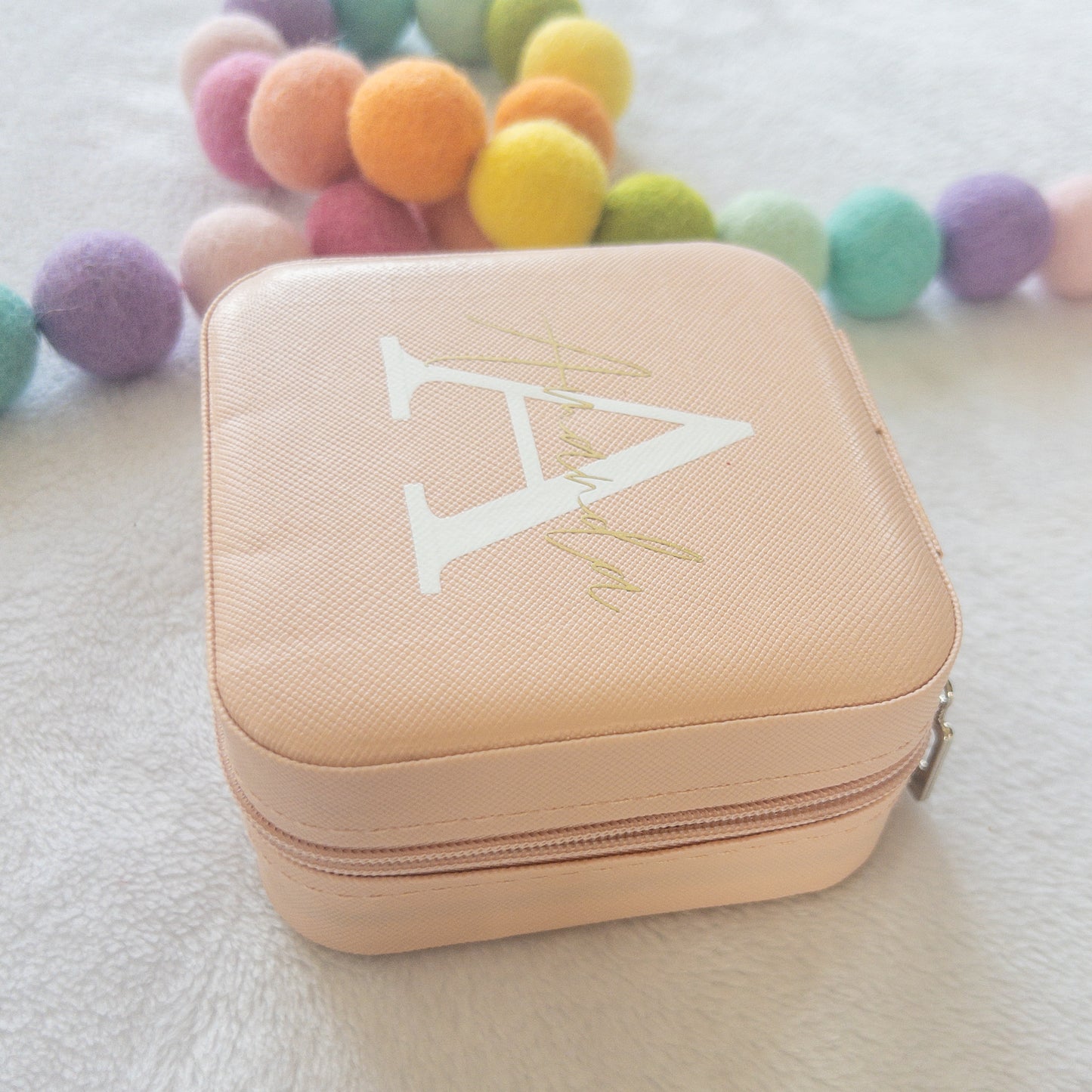 Personalized Travel Jewelry Case