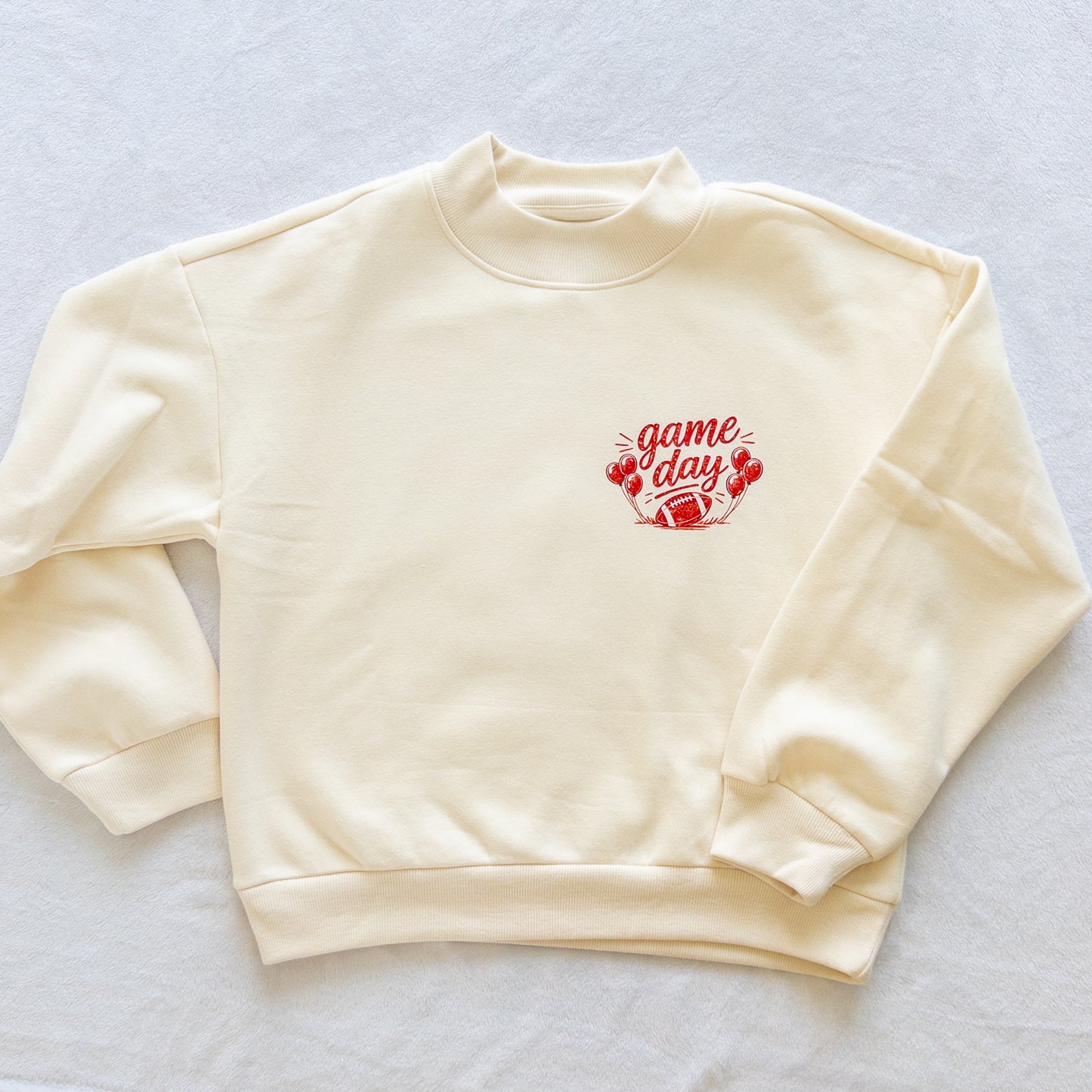 Mock Neck Game Day Sweatshirt