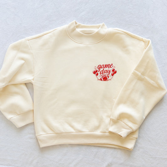 Mock Neck Game Day Sweatshirt