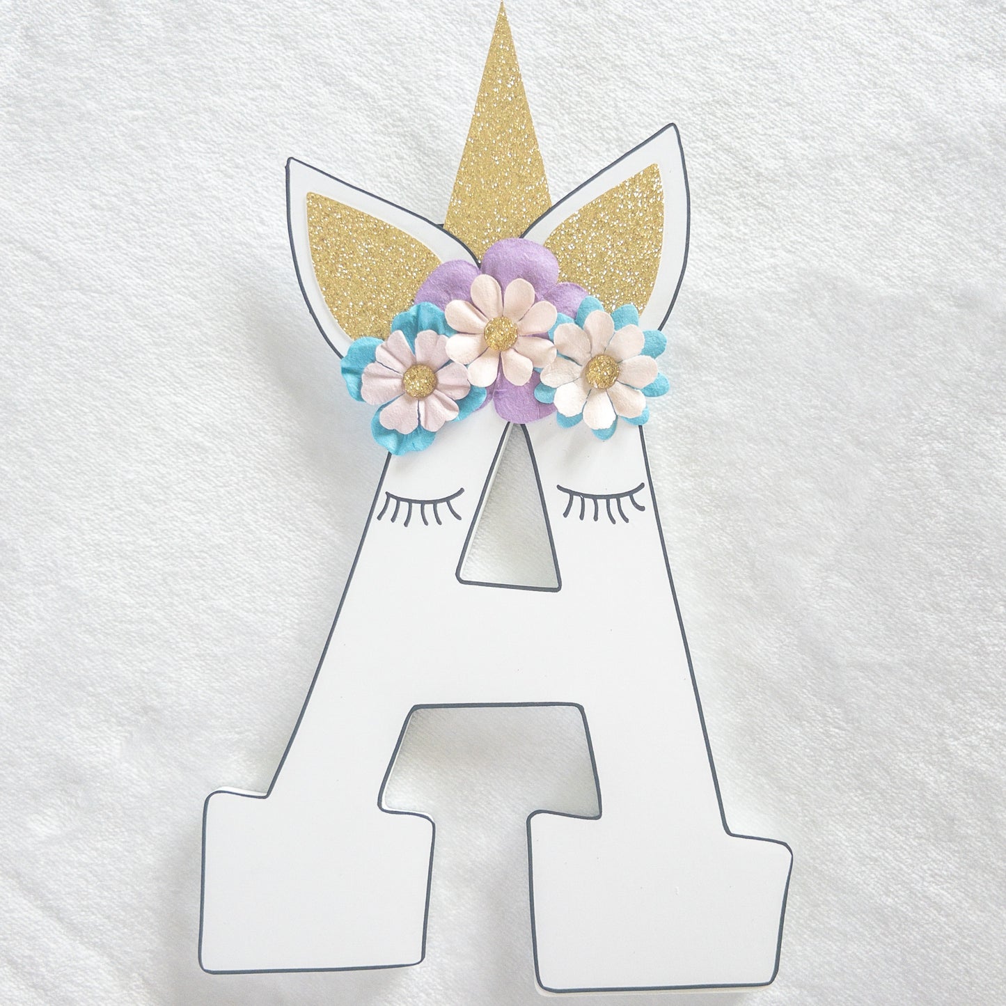 Unicorn Princess Rainbow Custom Wood Letters