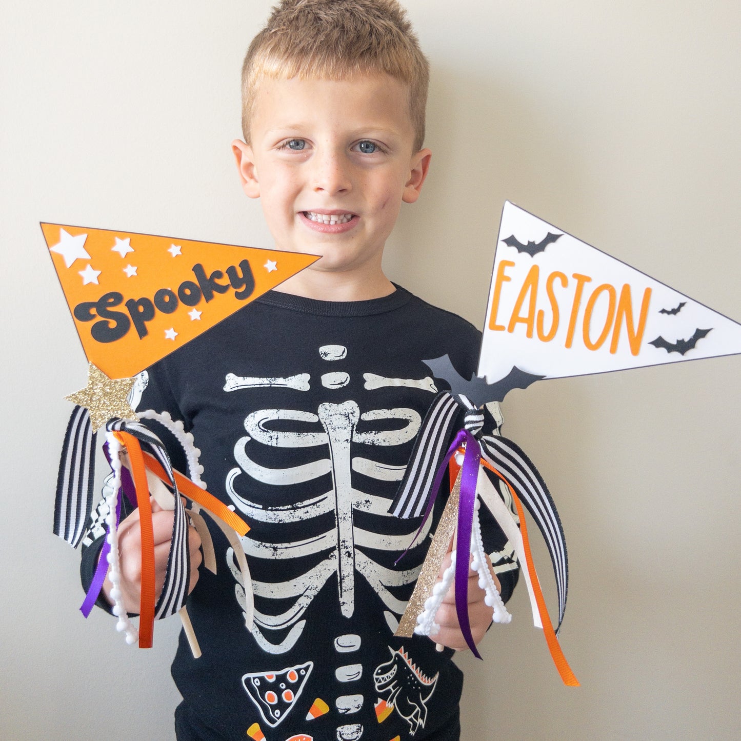 Halloween Boo Basket Filler, Pennant Party Flag, Photo Prop, Cake Topper