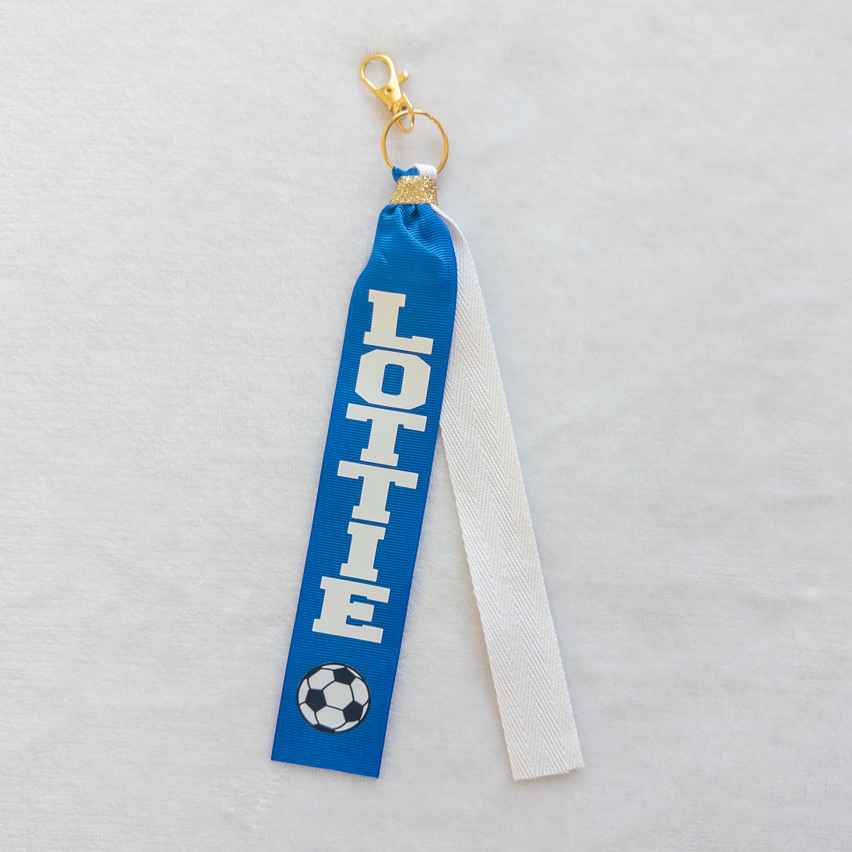 Personalized Ribbon Keychain