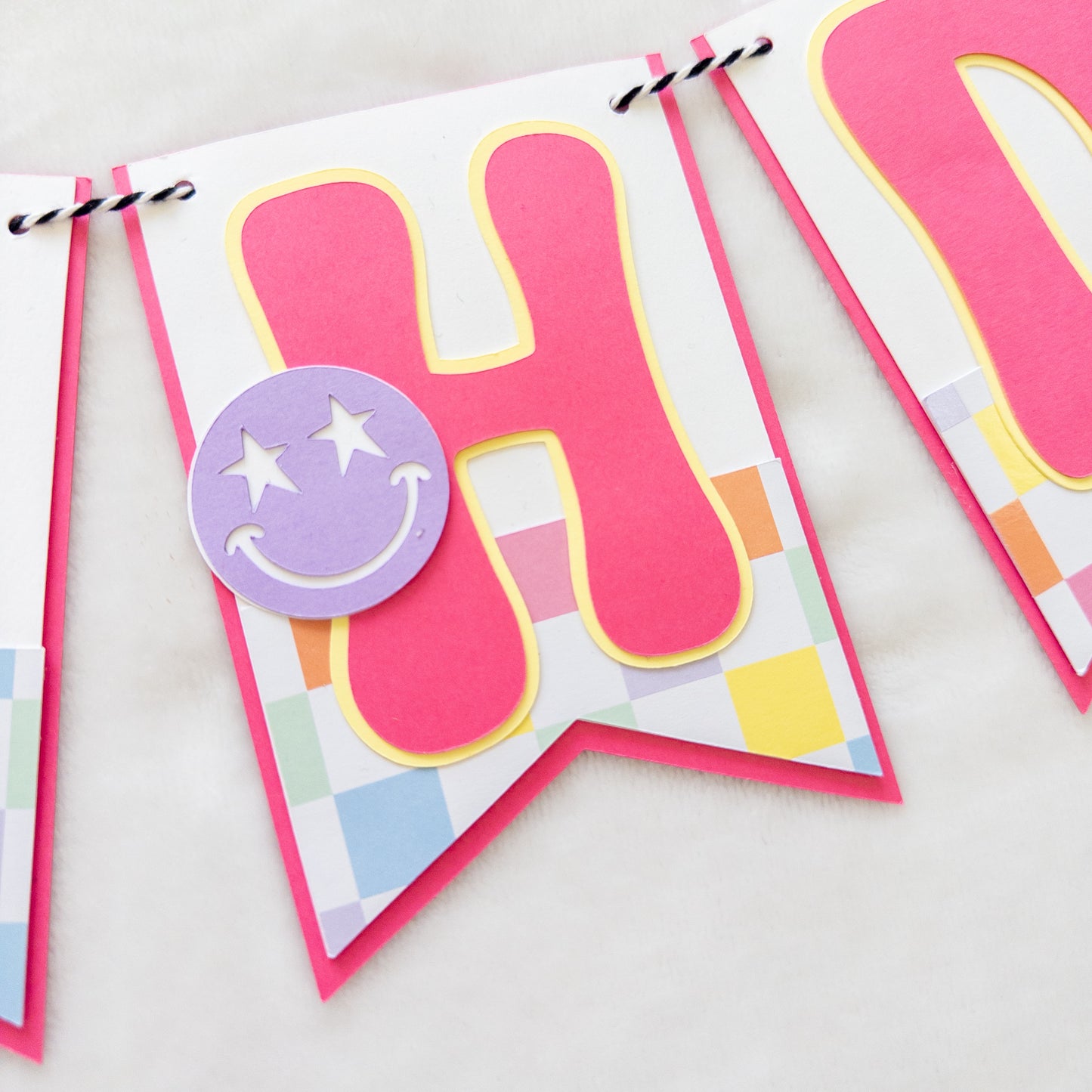 One Happy Baby First Birthday Banner – Retro-Inspired Party Decor