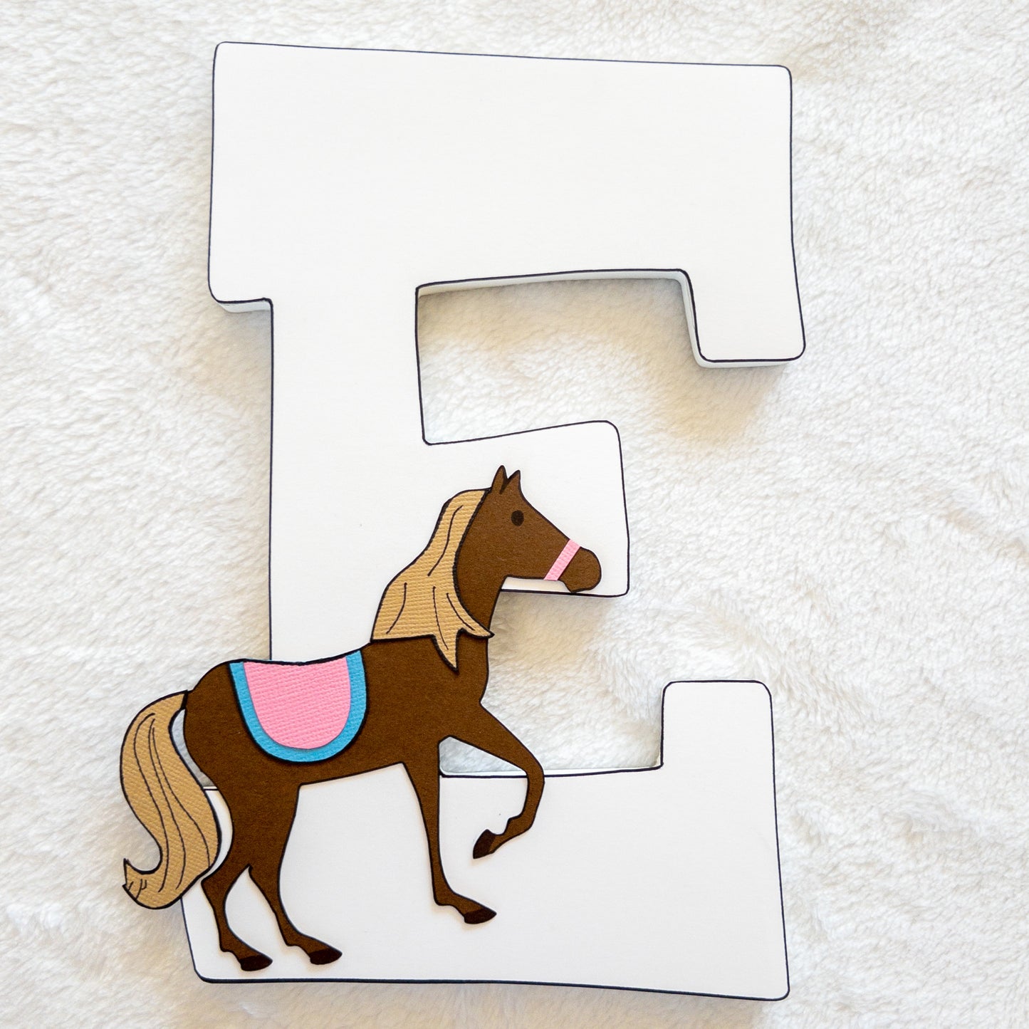 Equestrian Horse Custom Wood Letters