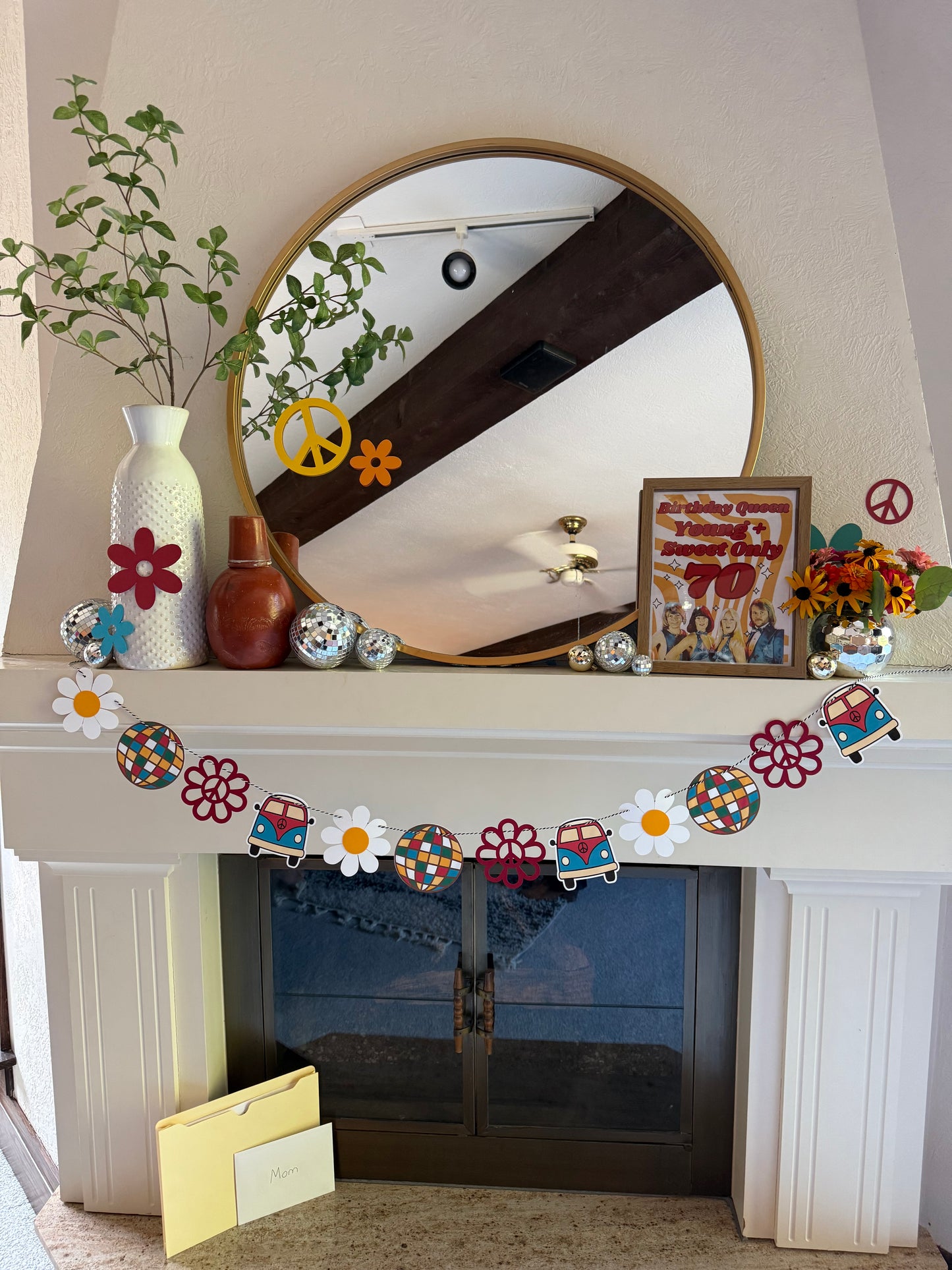 Retro 70’s Themed Party Banner