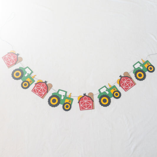 Tractor and Barn Farm Themed Banner