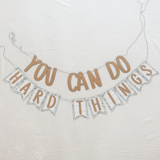 You Can Do Hard Things Motivational Banner