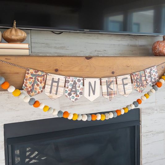 Thanksgiving Fall Banner Home Decor