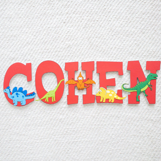 Dinosaur Custom Wood Letters