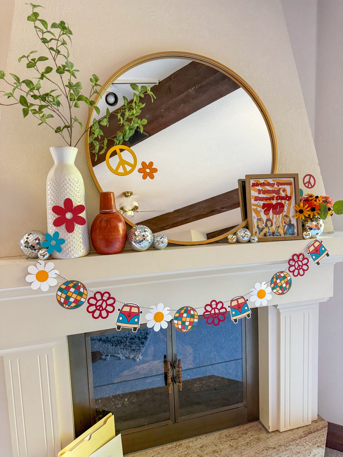 Retro 70’s Themed Party Banner