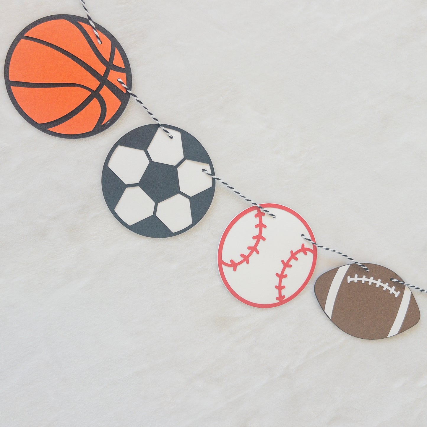 Football Baseball Basketball Soccer Sports Party Paper Banner