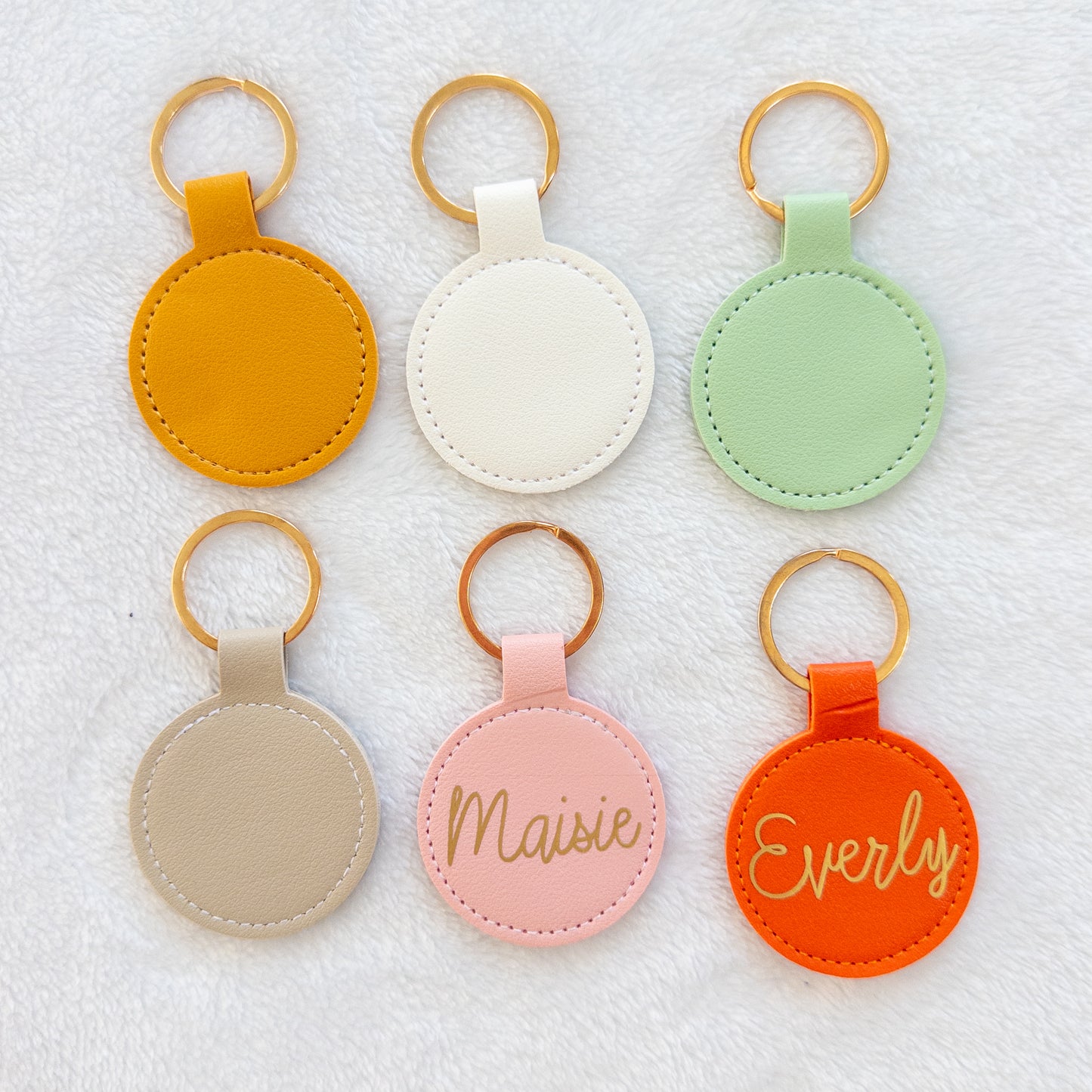 Personalized Leather Keychain