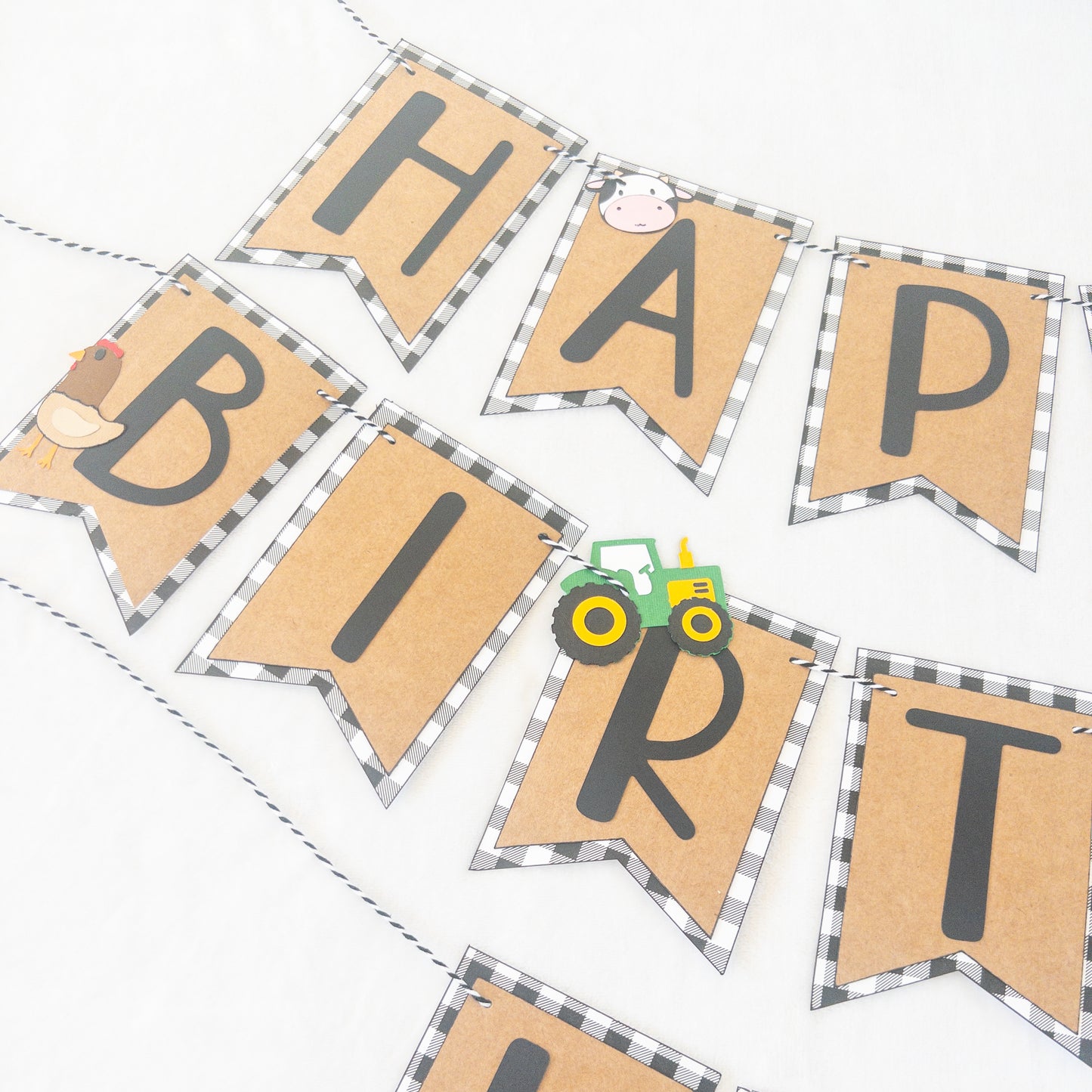 Farm Themed Birthday Banner