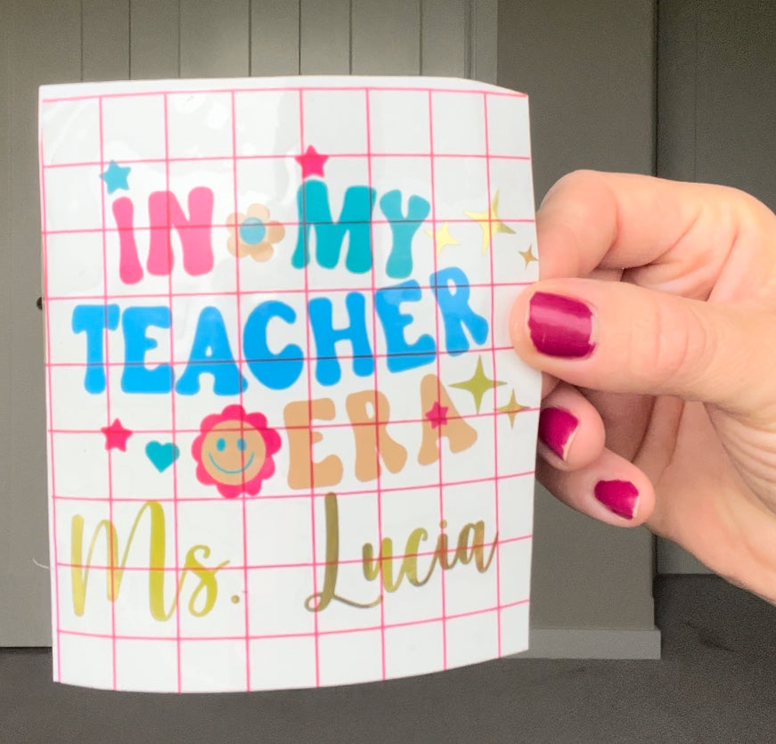 Teacher Tumbler Personalized Vinyl