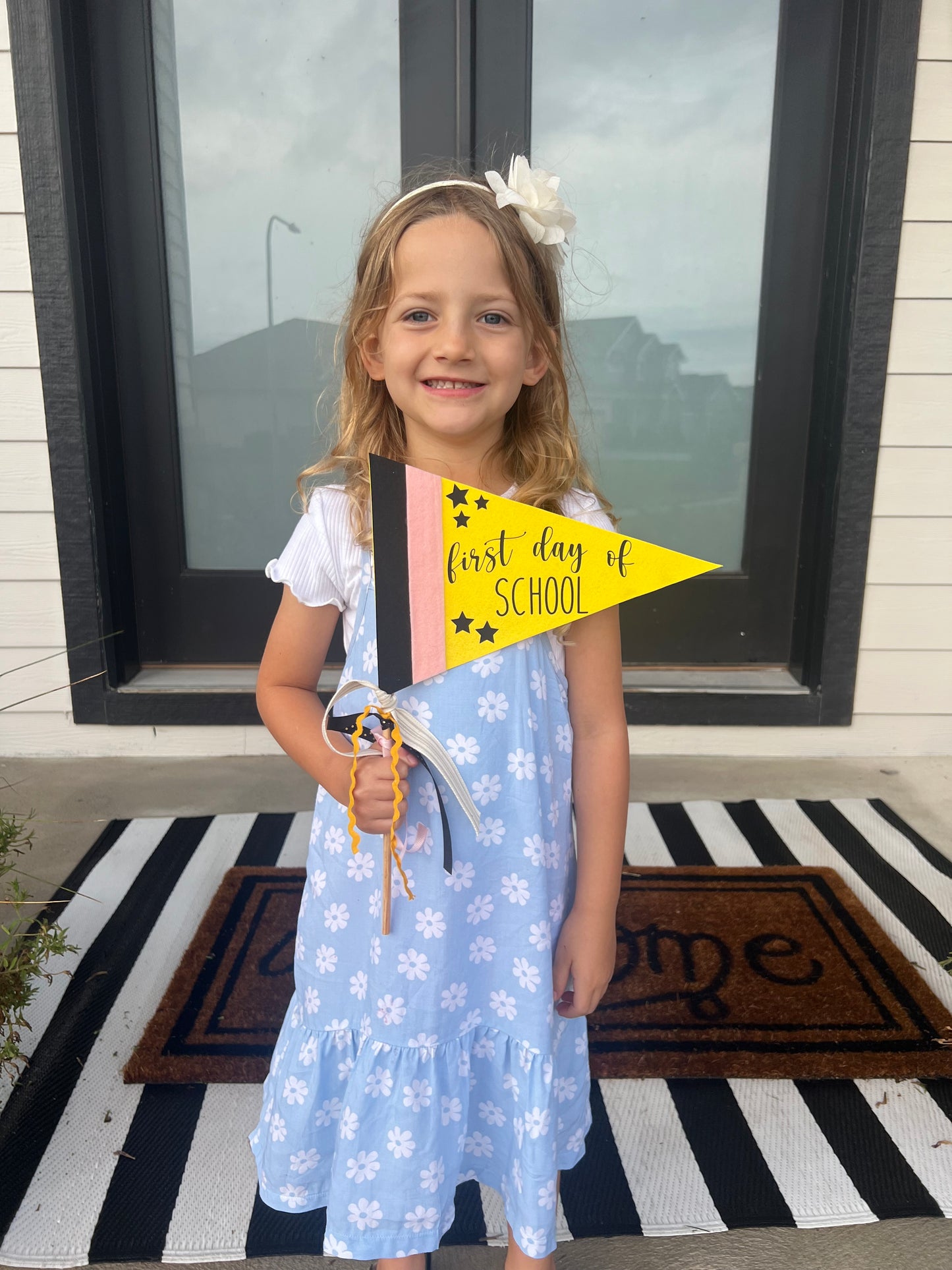 First Day and Last Day of School Pennant Flags Set