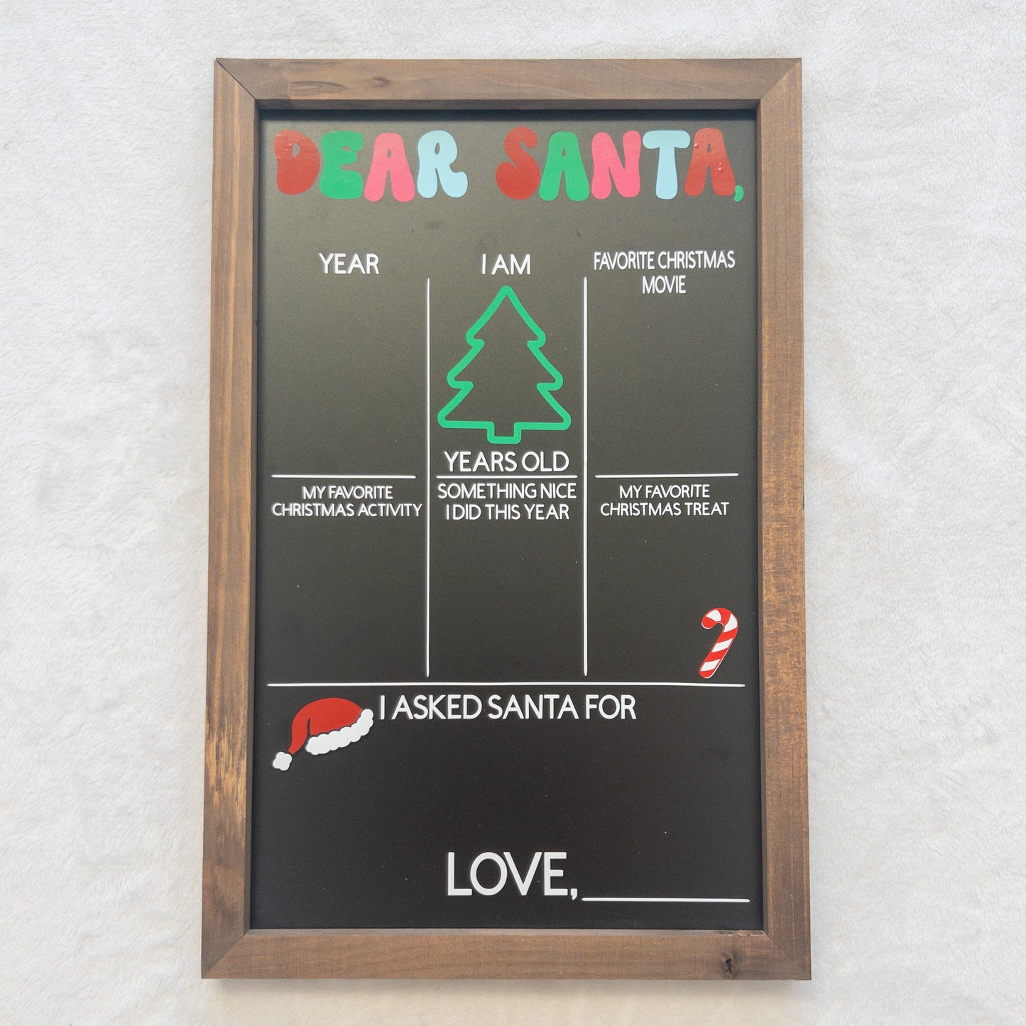 Christmas Memory Chalkboard Sign – Reusable Year After Year