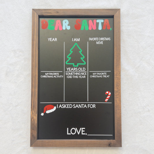 Christmas Memory Chalkboard Sign – Reusable Year After Year