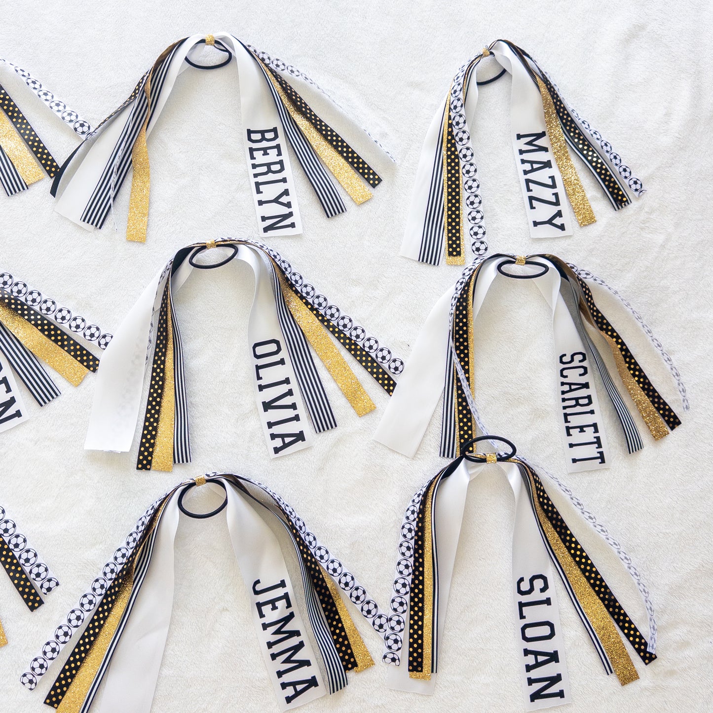 Custom Sports Ponytail Ribbon Streamer