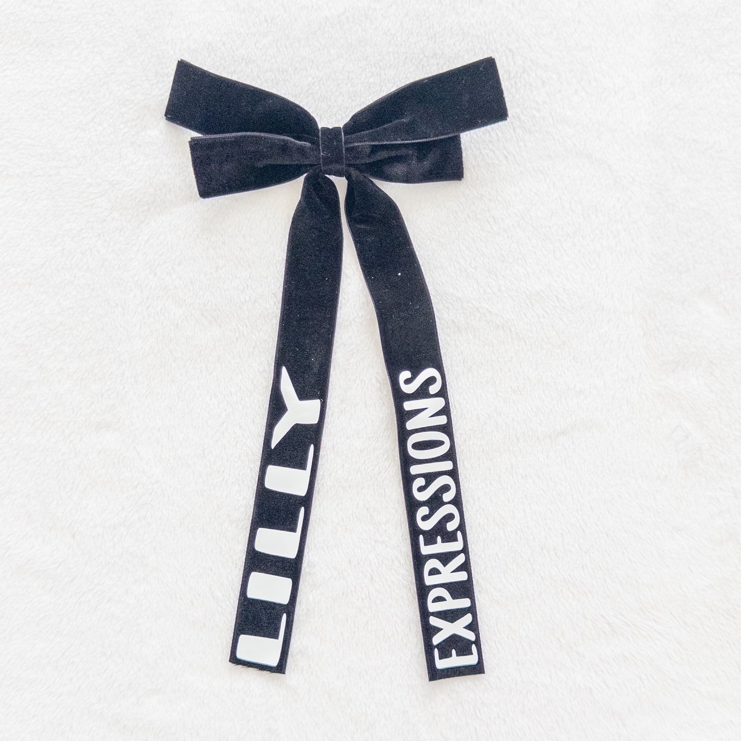 Personalized Velvet Dance Bow