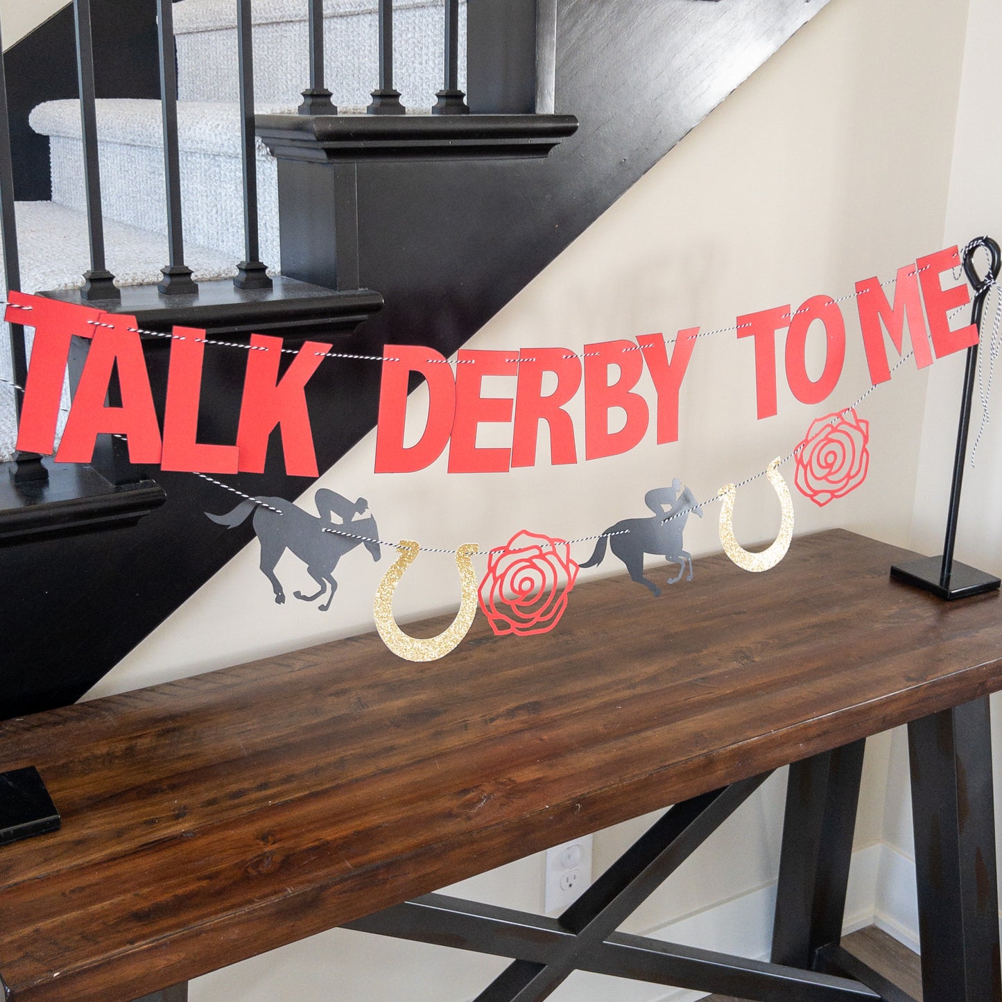 Talk Derby to Me Kentucky Derby Banner