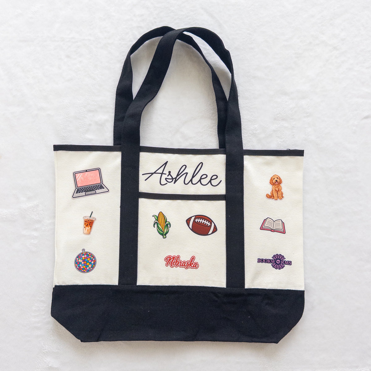 Custom Canvas Tote Bag Build Your Own ‘Patch’ Bag