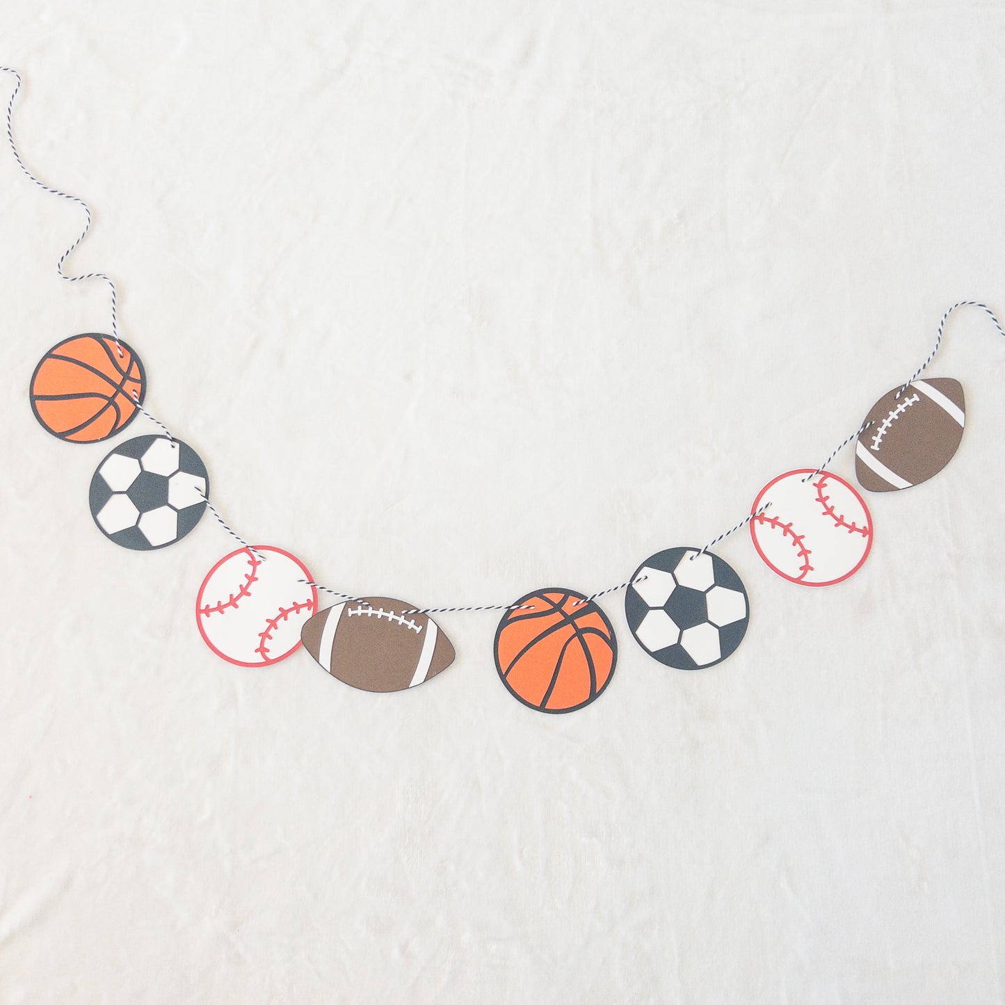 Football Baseball Basketball Soccer Sports Party Paper Banner