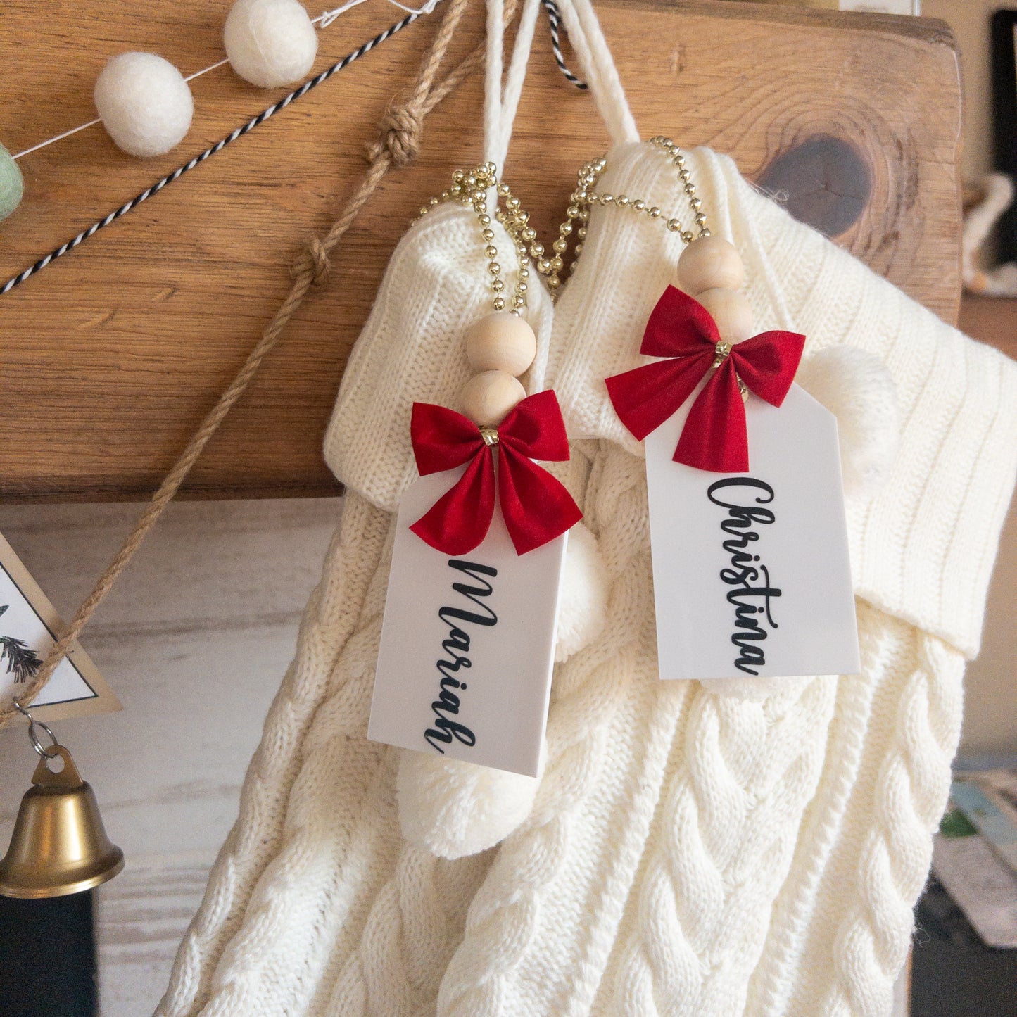 Personalized Christmas Stocking Tags