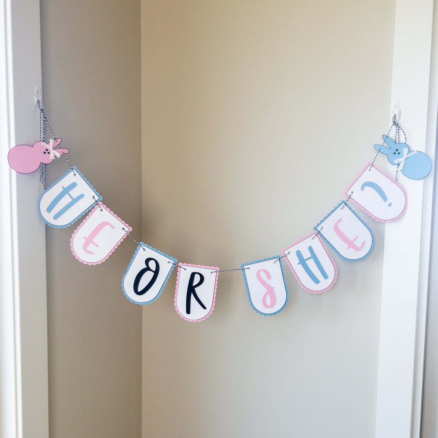 He or She Gender Reveal Banner