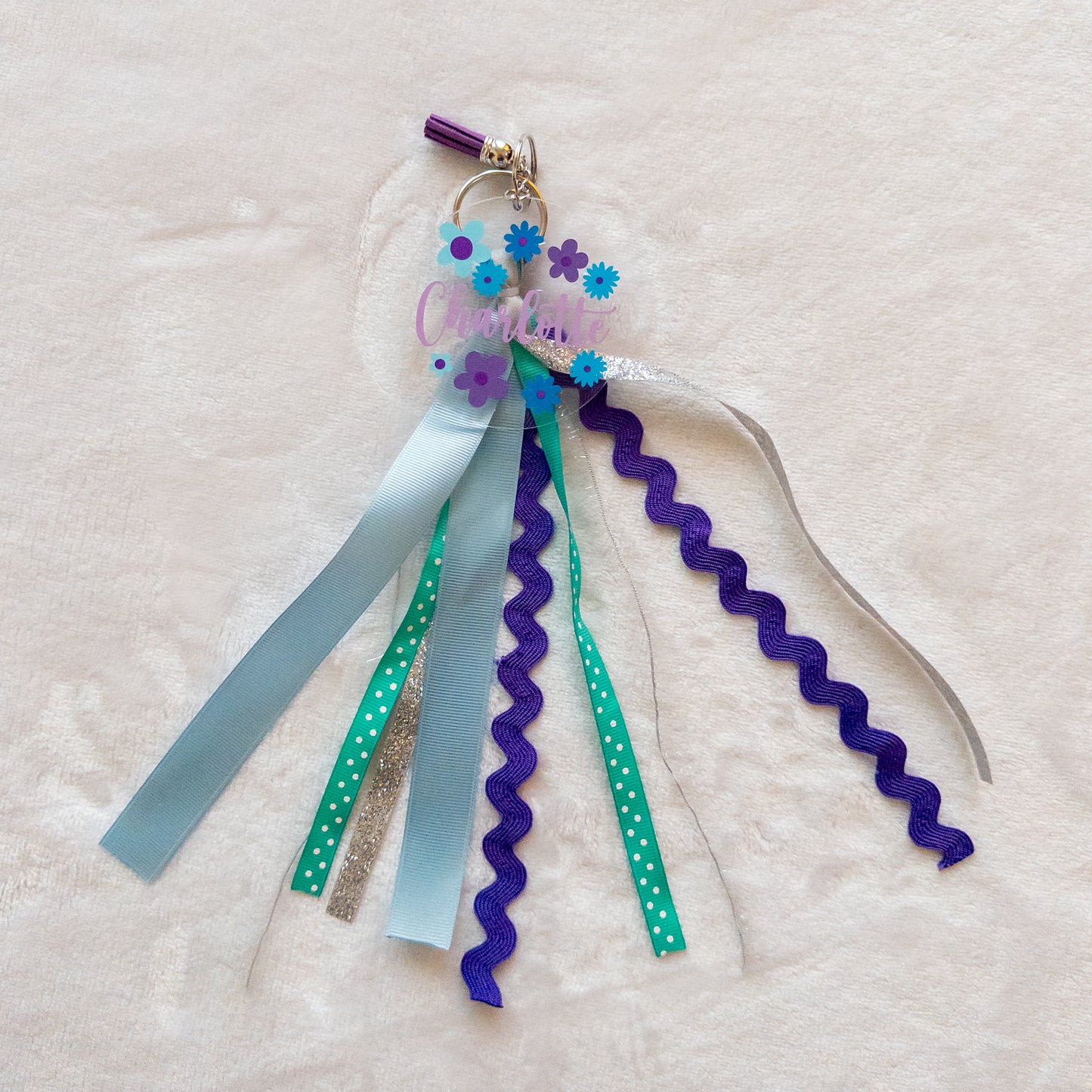 Personalized Name Keychain for Backpacks, Sports Bags, Luggage