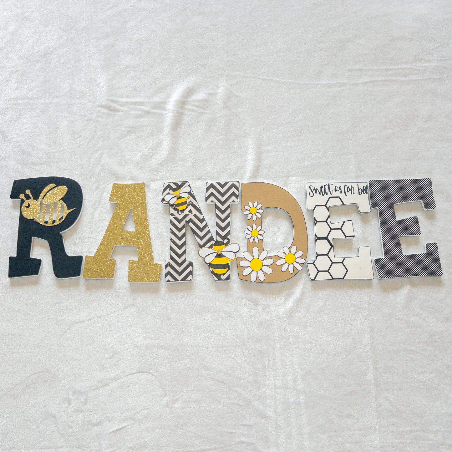 Bee Custom Wood Letters