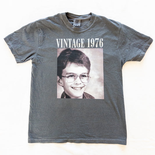 Custom Vintage Photo T-Shirt – Personalized Comfort Colors Tee