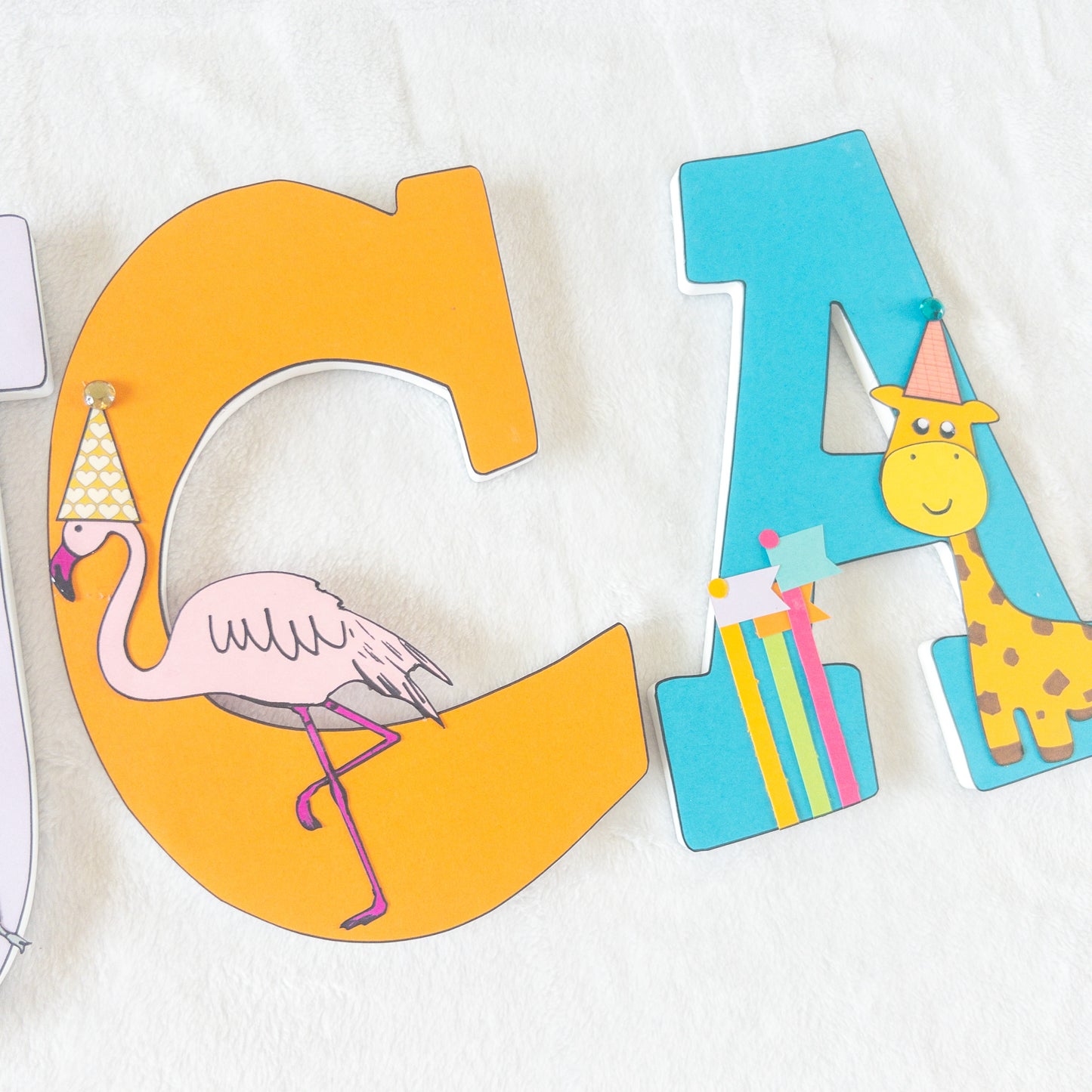 Party Animals Custom Wood Letters