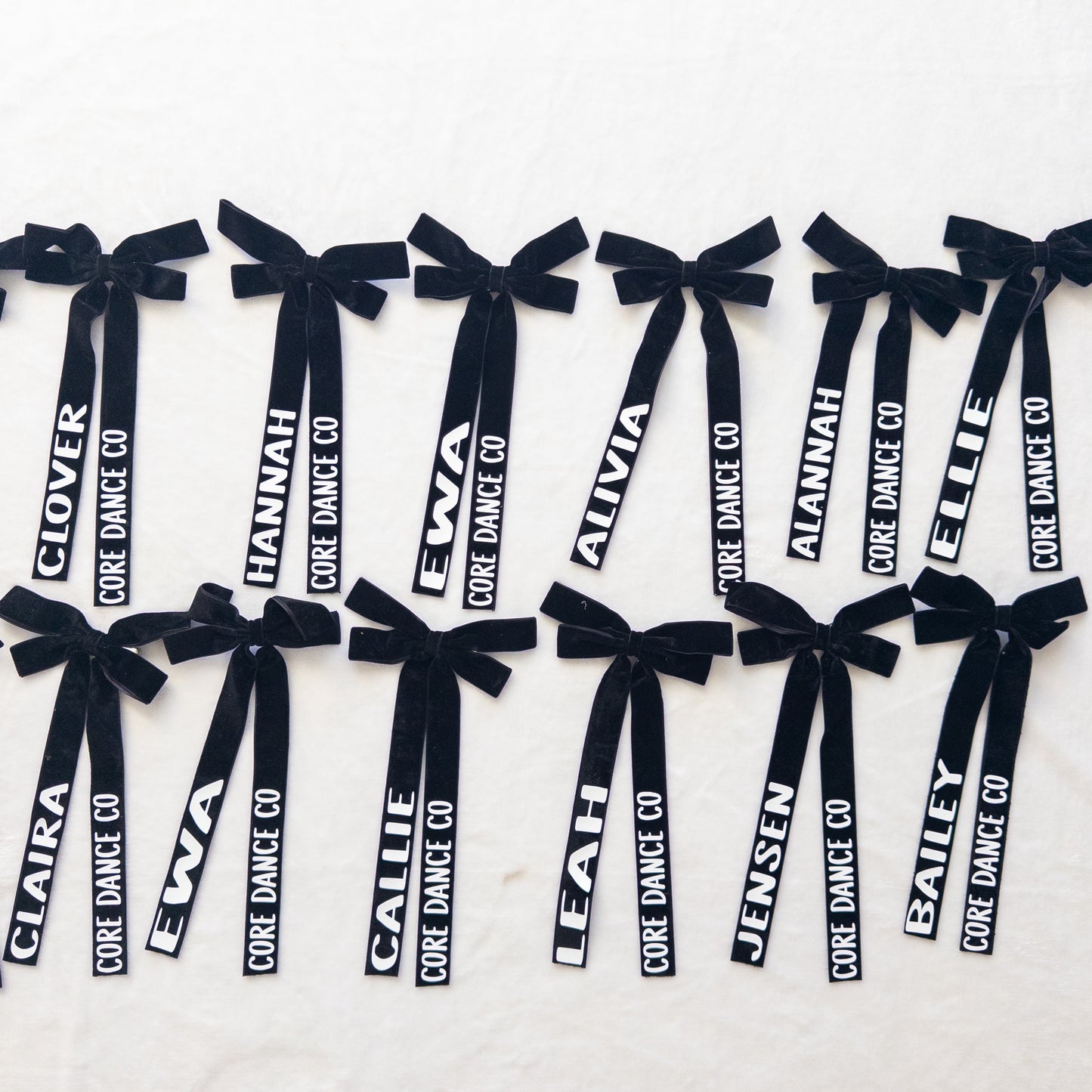 Personalized Velvet Dance Bow