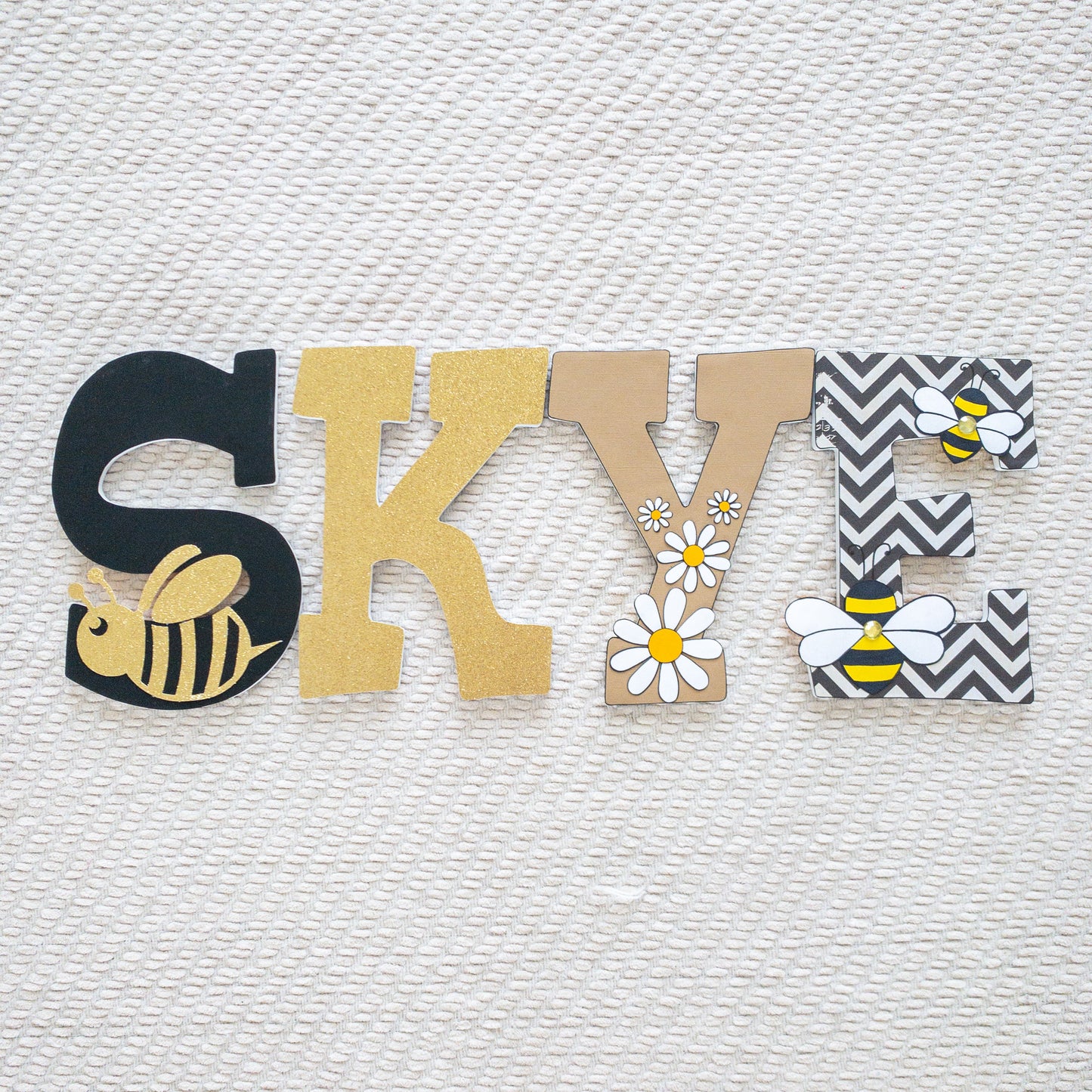 Bee Custom Wood Letters