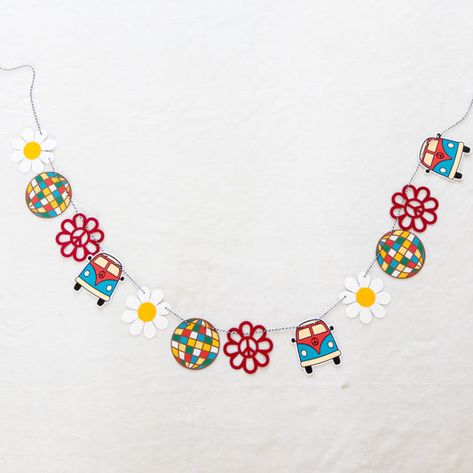 Retro 70’s Themed Party Banner