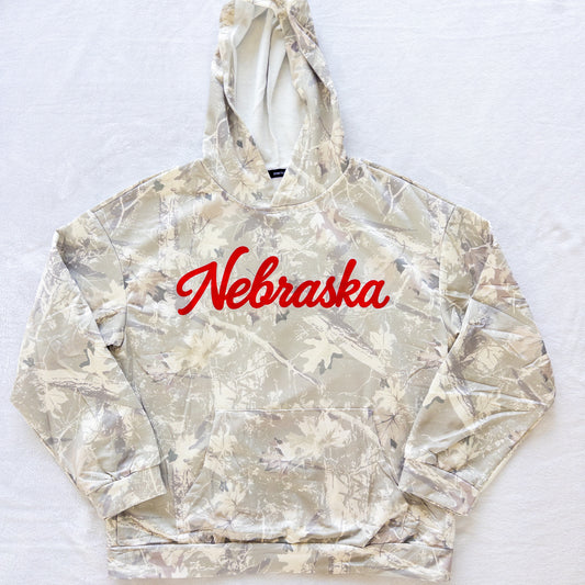 Nebraska Light Camo Hoodie
