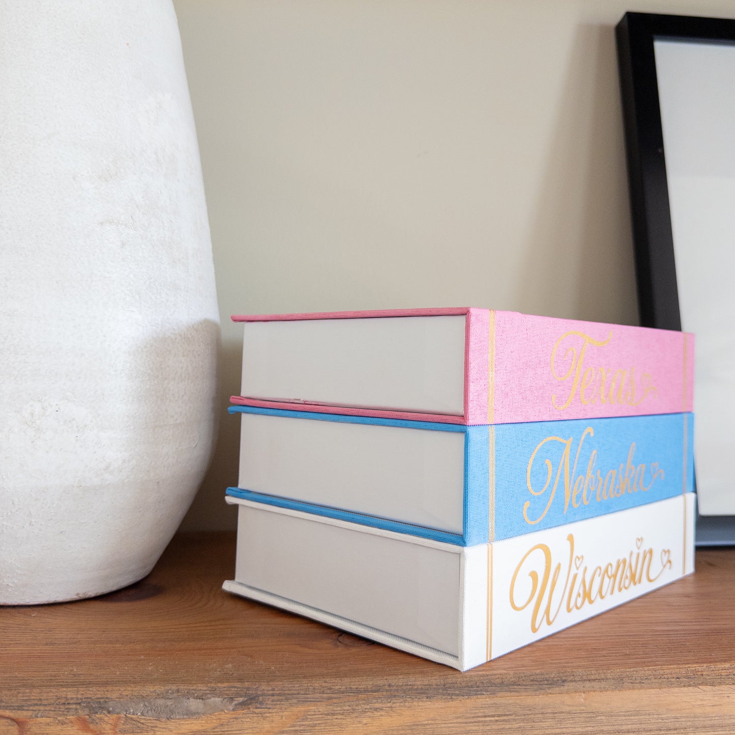 Custom Painted Book Stack | Personalized Home, Dorm & Classroom Decor