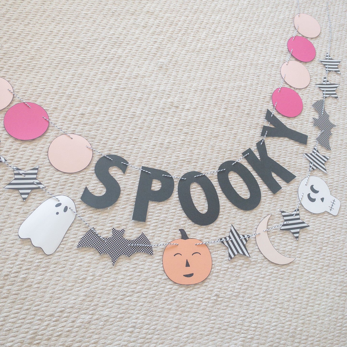 Spooky Halloween pink purple pastel banner