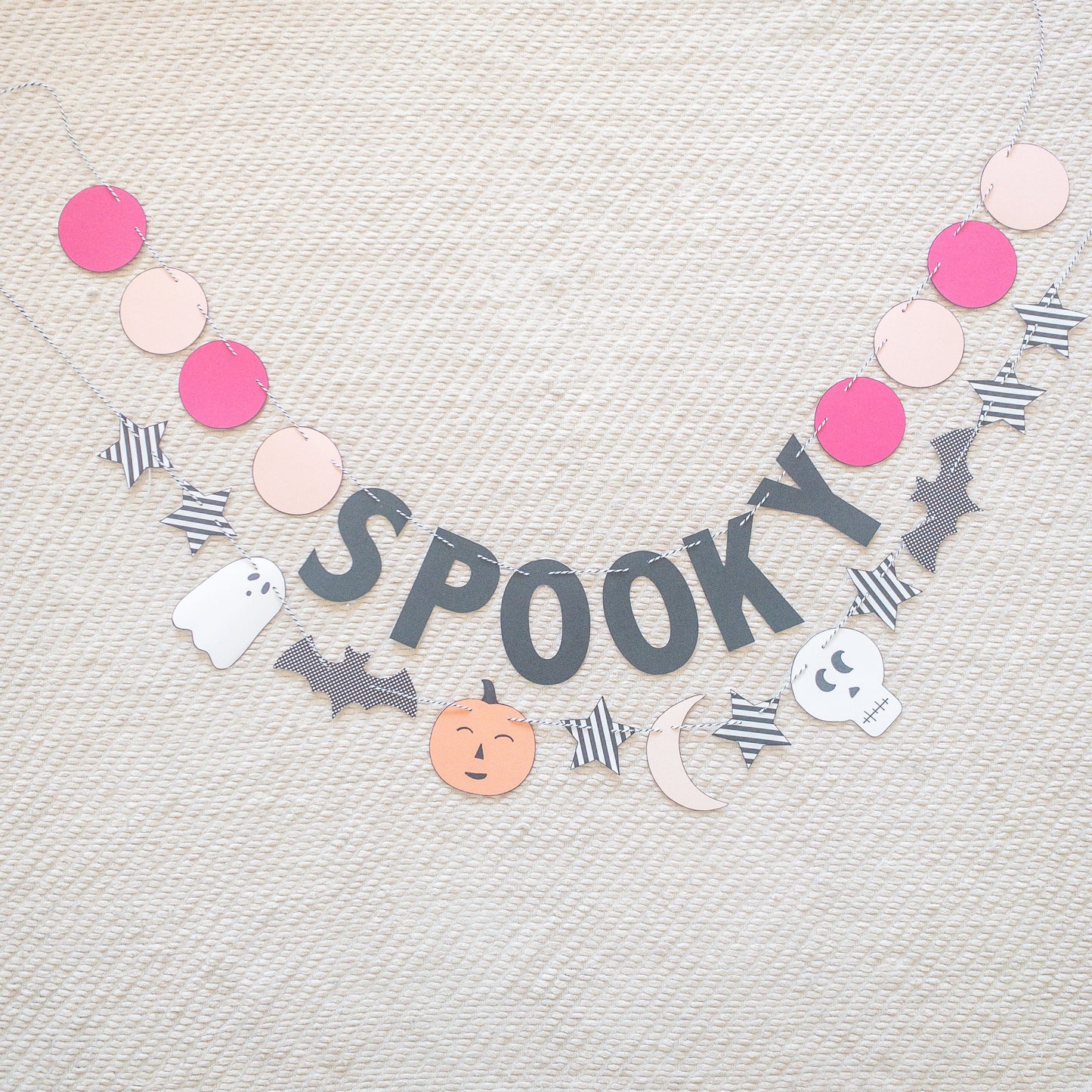 Spooky Halloween pink purple pastel banner