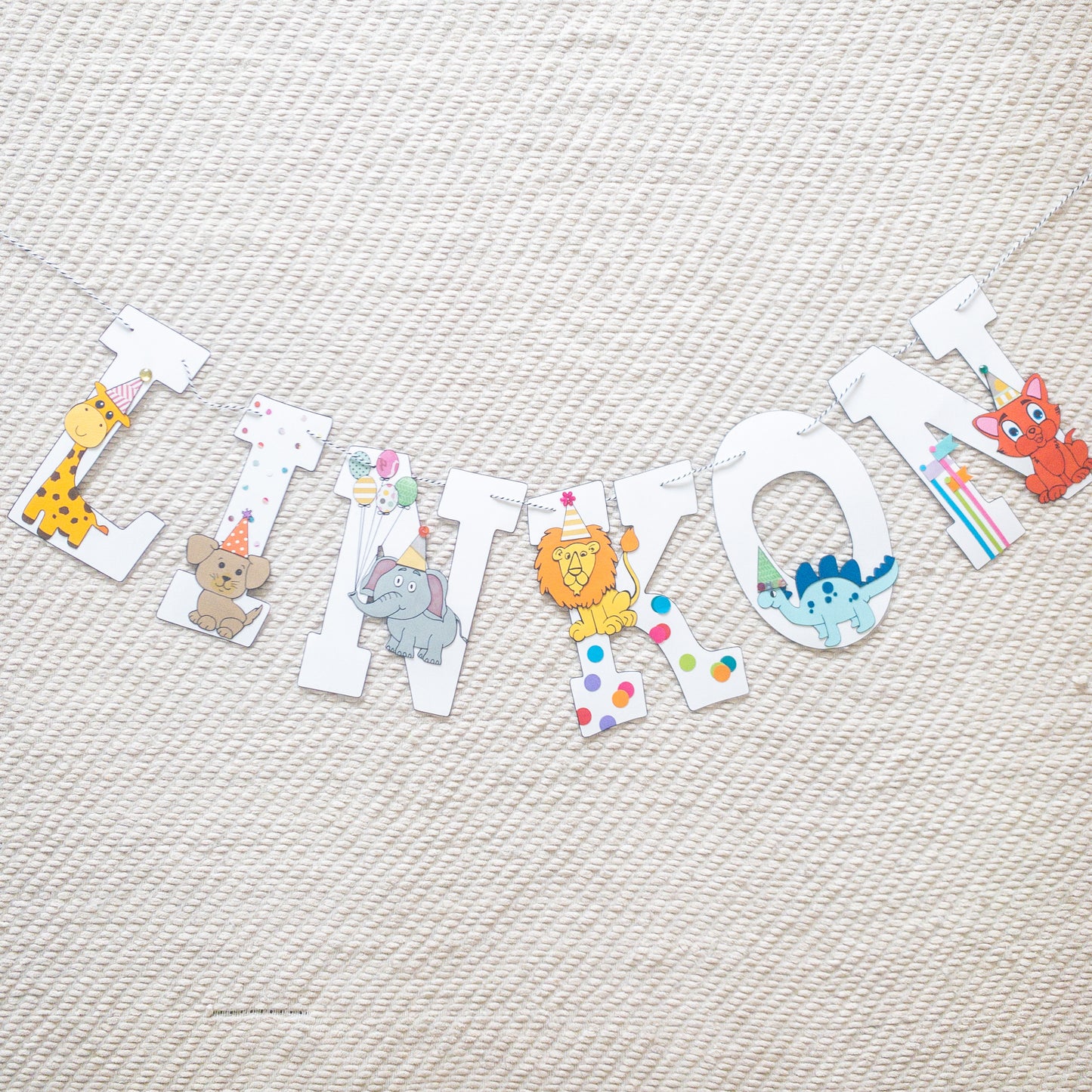 Party Animals Custom Name Banner