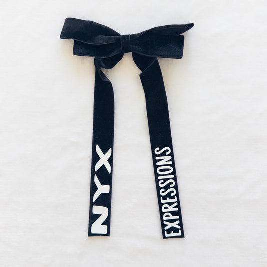 Personalized Velvet Dance Bow