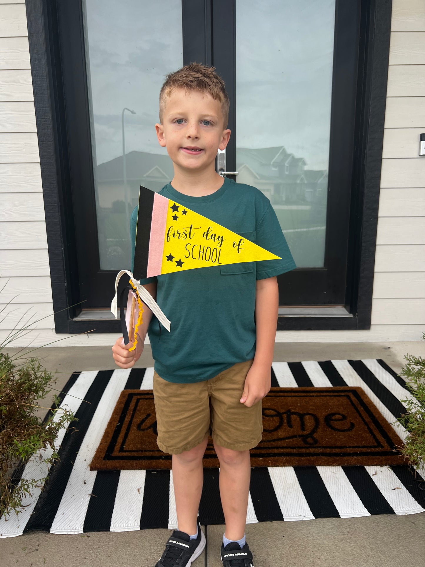 First Day and Last Day of School Pennant Flags Set