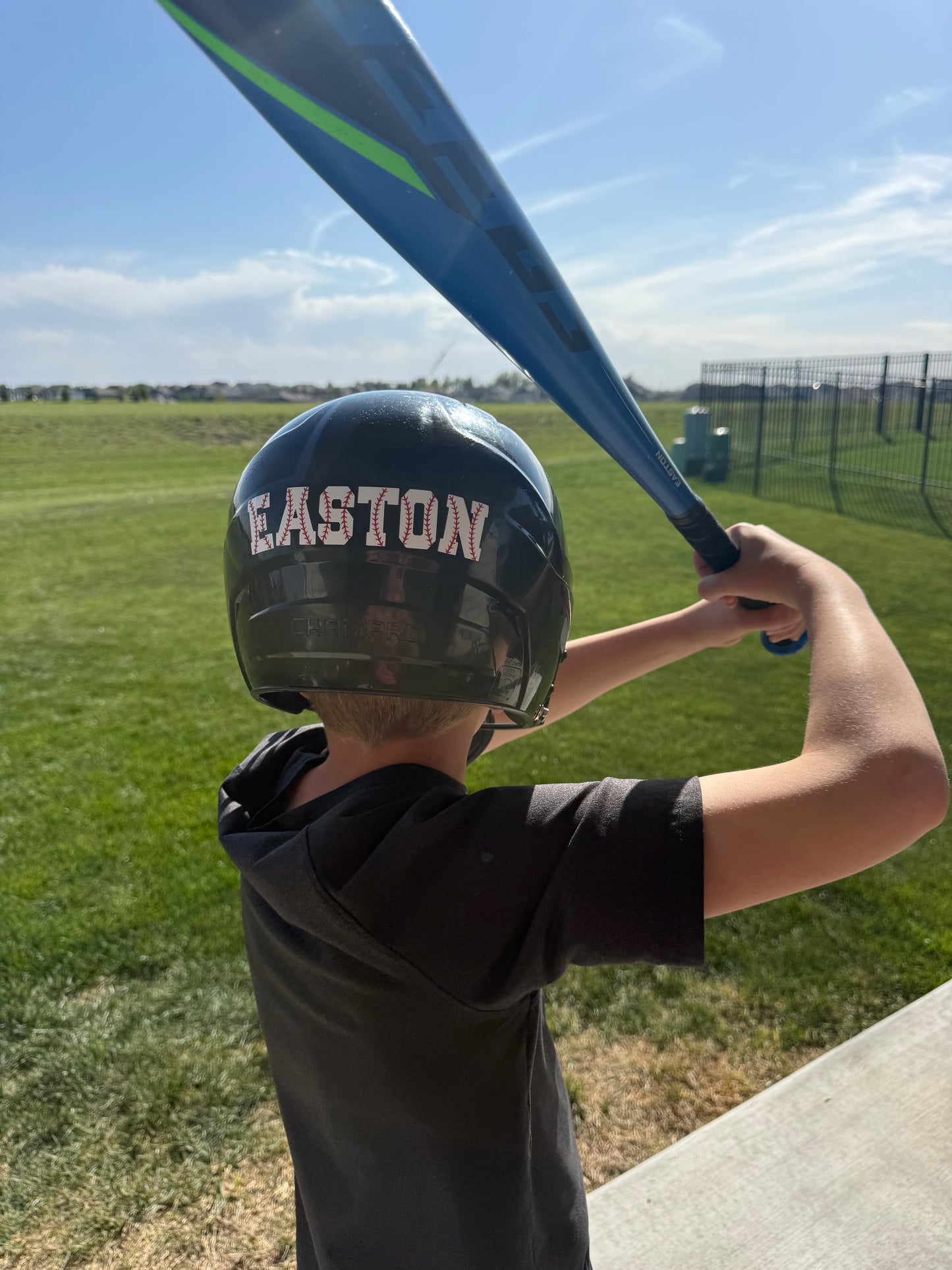 Personalized Baseball/Softball Helmet Vinyl Decal