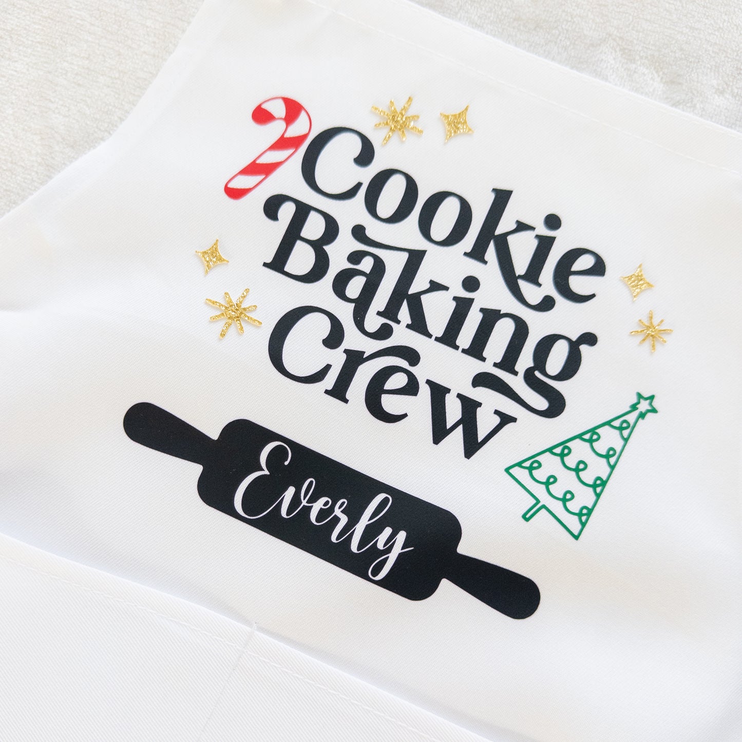 Personalized “Cookie Baking Crew” Kids Apron