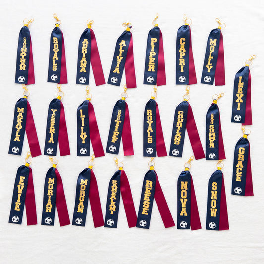 Personalized Ribbon Keychain