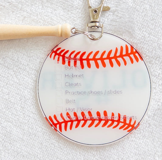 Baseball Keychain Checklist Add-On