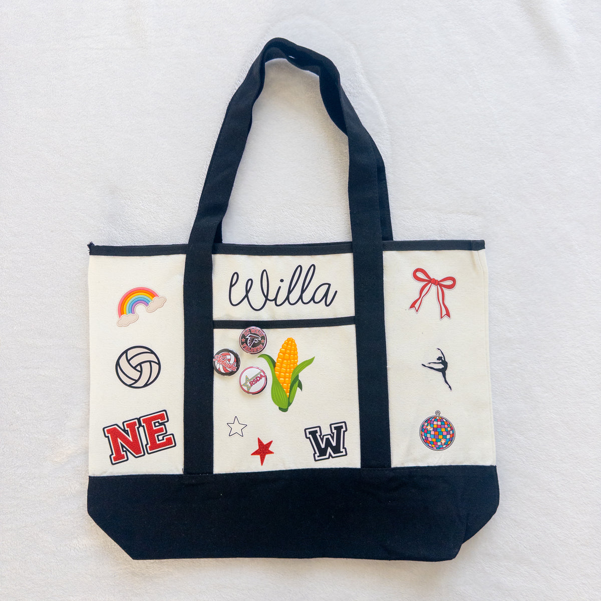 Custom Canvas Tote Bag Build Your Own ‘Patch’ Bag