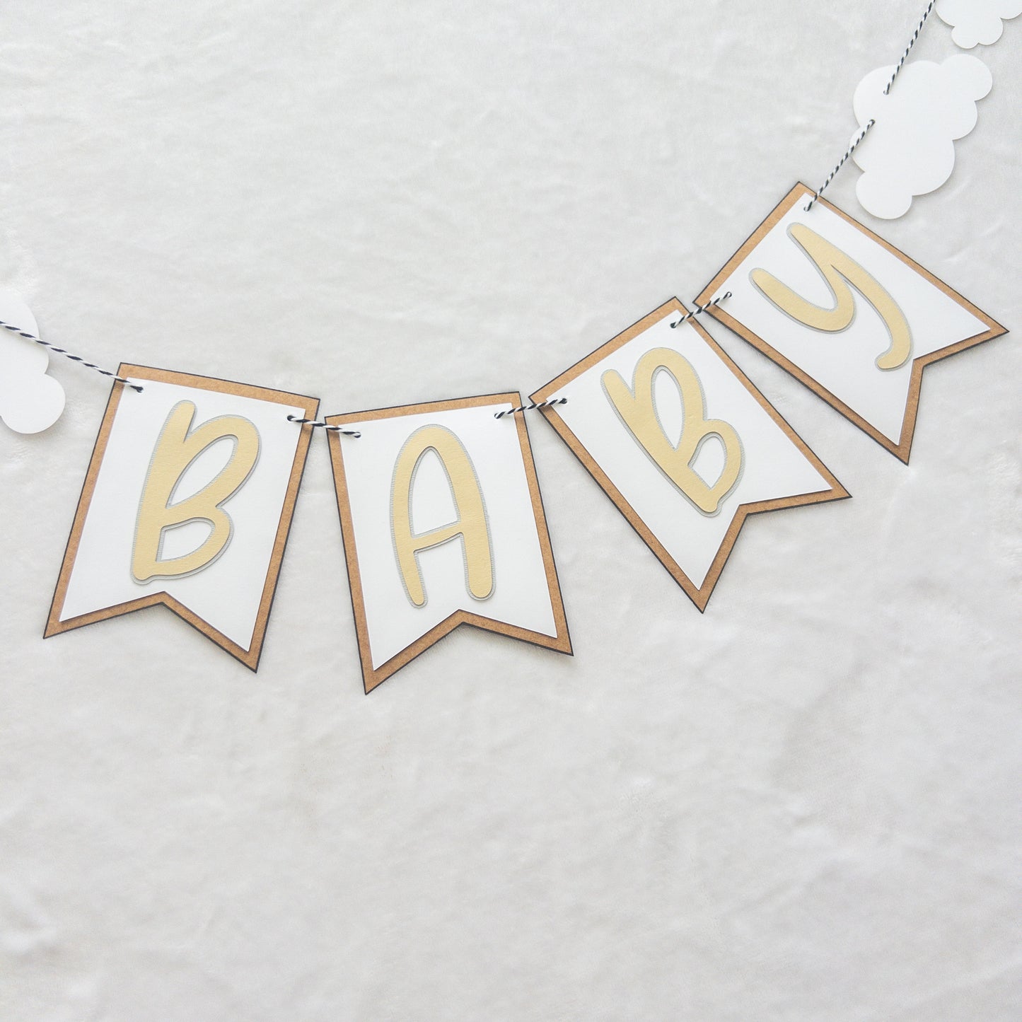 Cloud Theme Baby Shower Banner