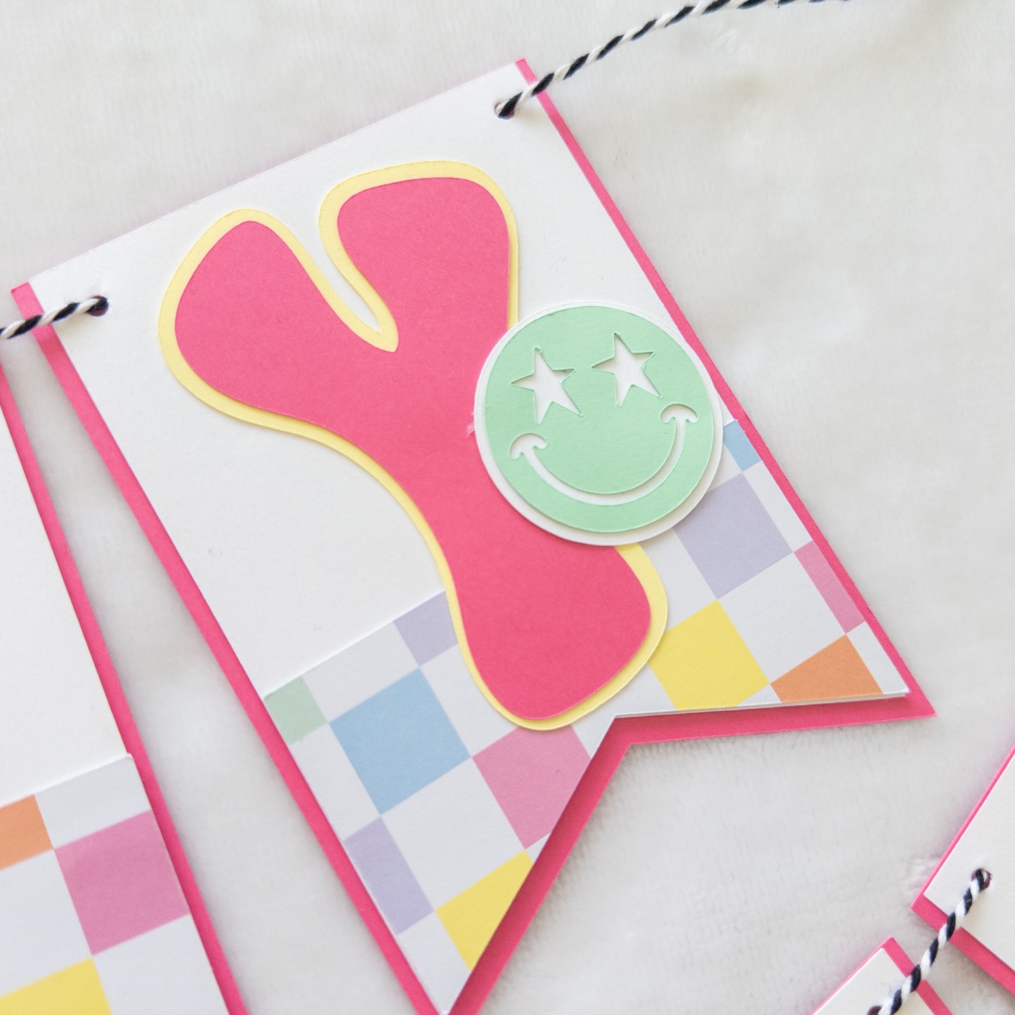 One Happy Baby First Birthday Banner – Retro-Inspired Party Decor