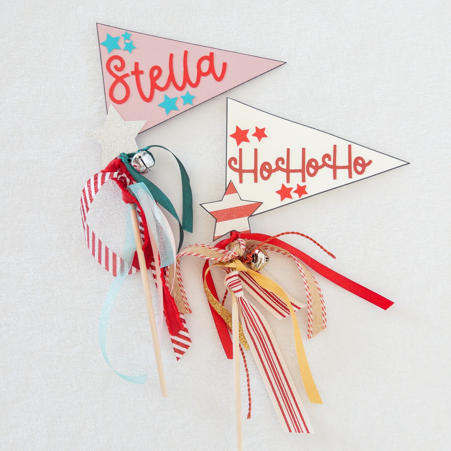 Christmas Holiday Pennant Party Flags